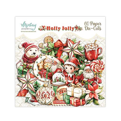 Papier - Mintay papierové výrezy Holly Jolly - 17667250_