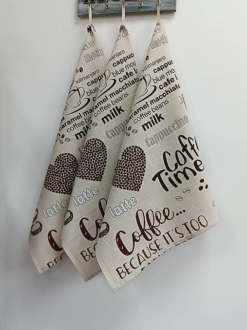 Úžitkový textil - Utierky (Coffe) - 17668171_