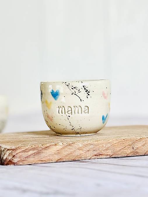 Srdiečka - pohárik espresso mama (100ml, bez uška)
