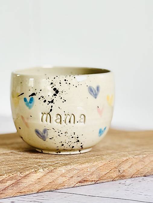 Srdiečka - pohárik cappuccino mama (200ml, bez uška)