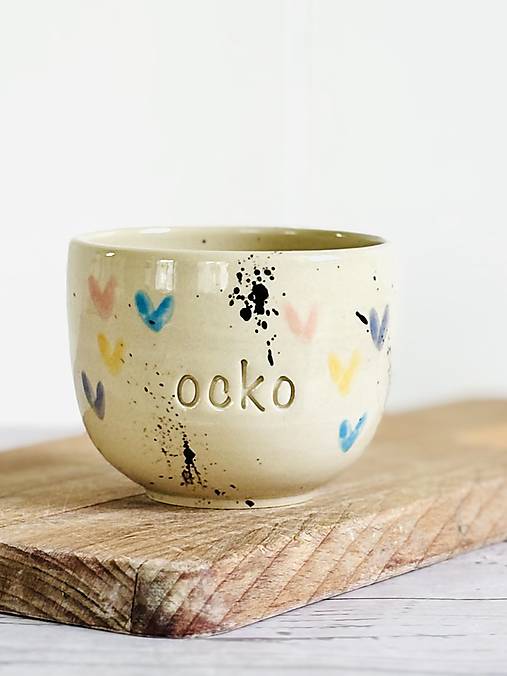 Srdiečka - pohárik cappuccino ocko (200ml, bez uška)