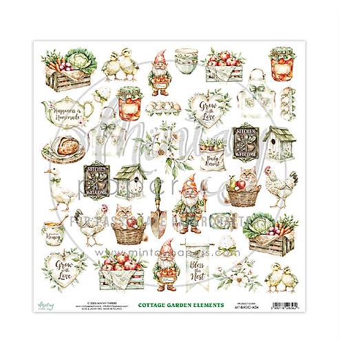 Papier - Mintay Scrapbook papier Cottage Garden A04 - 17668888_