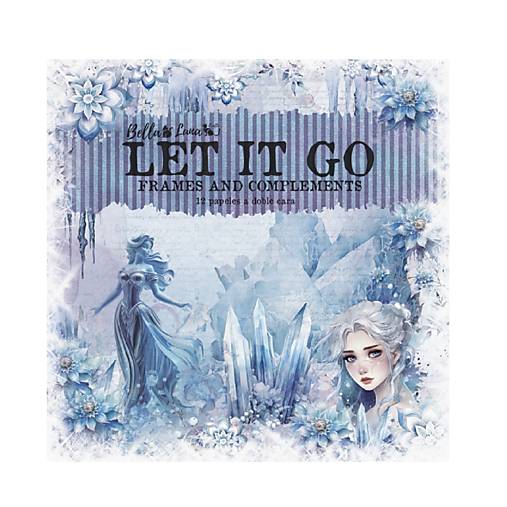 Papier - Bella Luna Scrapbook papier 12x12 Let it go complements - 17669133_