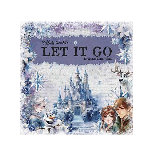 Papier - Bella Luna Scrapbook papier 8x8 Let it go - 17669142_