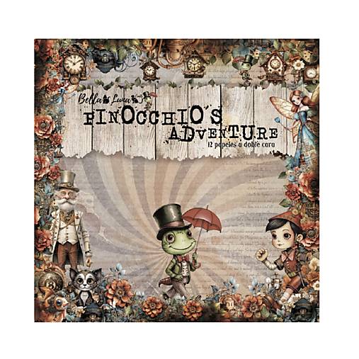 Papier - Bella Luna Scrapbook papier 12x12 Pinocchio´s Adventure - 17669167_