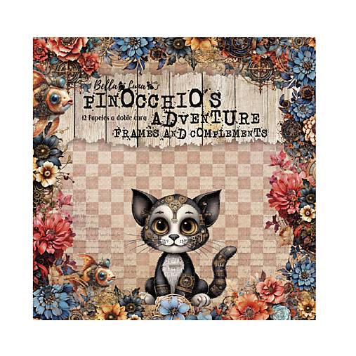 Papier - Bella Luna Scrapbook papier 12x12 Pinocchio´s Adventure Complements - 17669178_