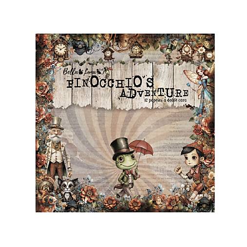 Papier - Bella Luna Scrapbook papier 8x8 Pinocchio´s Adventure - 17669184_