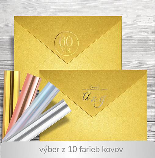 Papiernictvo - zlatá obálka C6 / aj s kovovým textom - 17669789_
