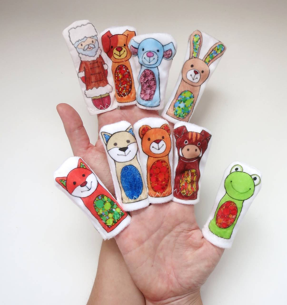 MINI pršteková maňuška - sada rozprávka Domček, domček, kto v tebe býva?