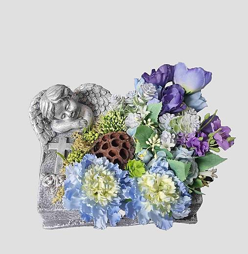 Dekorácie - Dušičky - ikebana na hrob č.109 v tvare knihy - dekorácia - 17669657_