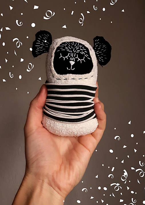 Hračky - H r k á l k a: Panda Pásikavá - 17670209_