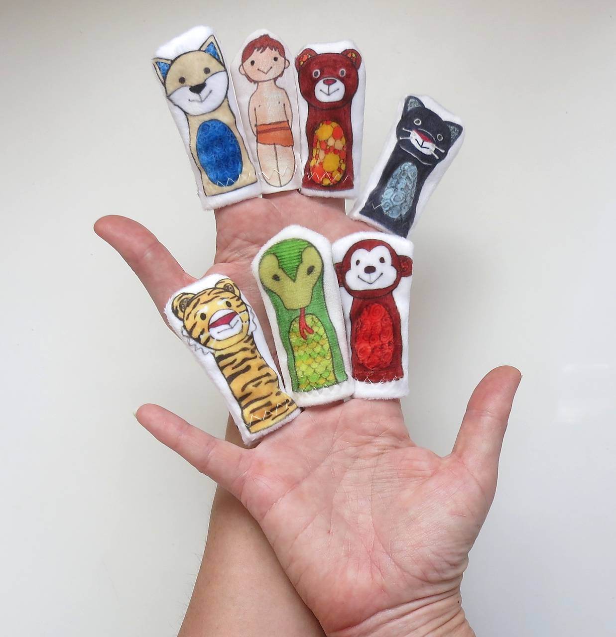 MINI pršteková maňuška - sada Mauglí, Kniha džungle