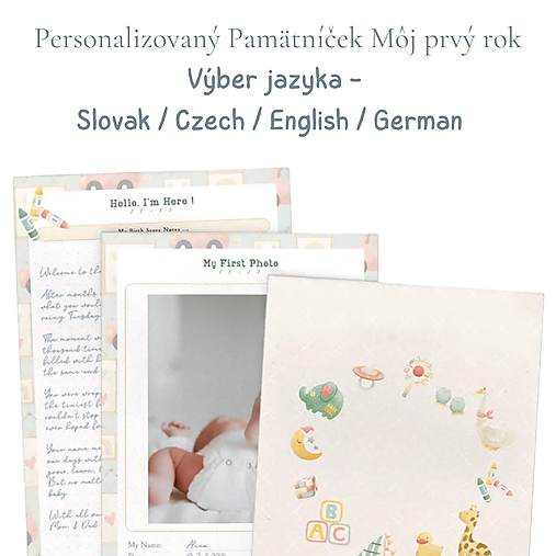 Môj prvý rok – Pamätník bábätka