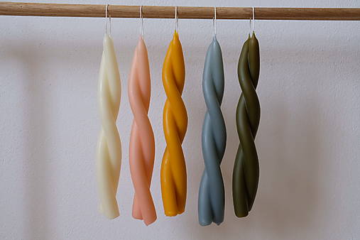 Sviečky - Tāper Dua | Ručne točená sviečka zo včelieho vosku - 17672345_