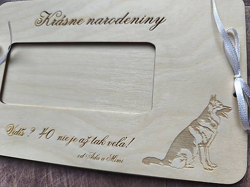 Tabuľky - Drevená obálka na peniaze na narodeniny  - 17674587_