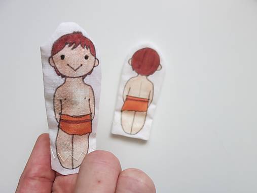 MINI pršteková maňuška - sada Mauglí, Kniha džungle (chlapec Mauglí)