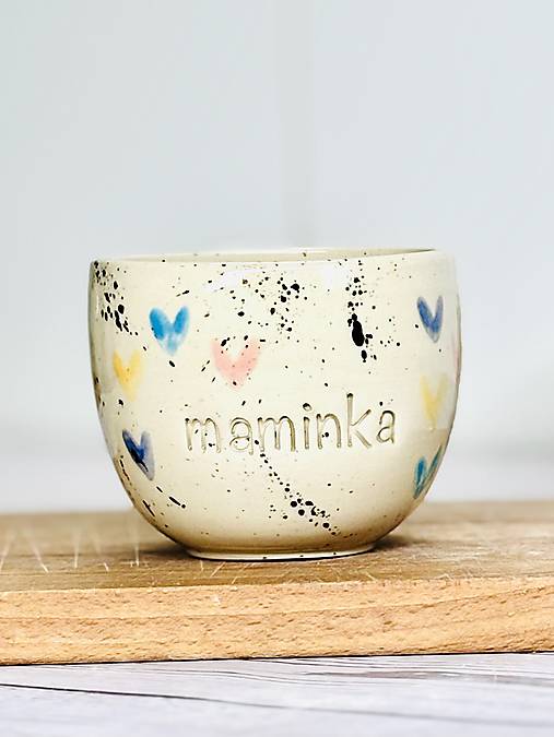 Srdiečka - pohárik cappuccino maminka (200ml, bez uška)