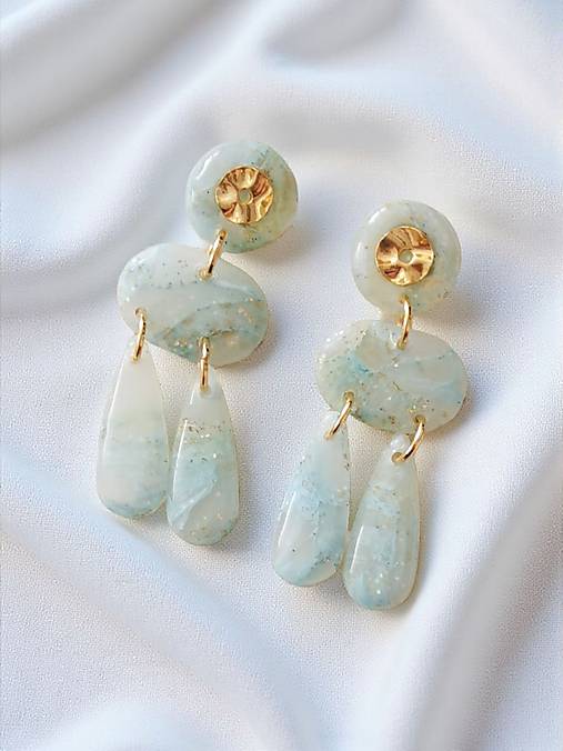 Náušnice - Trésor de Pastel - Letný dážď náušnice z polymérovej hmoty - 17672783_