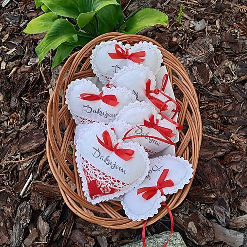 Dekorácie - Srdiečko pre Vás-Ďakujem... - 17672574_