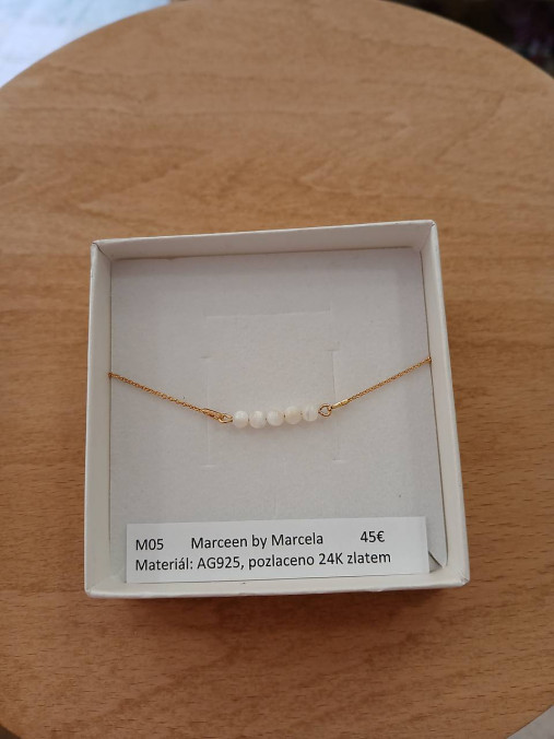náhrdelník M05 - AG925 - pozlatené 18k/24k zlatom (1)
