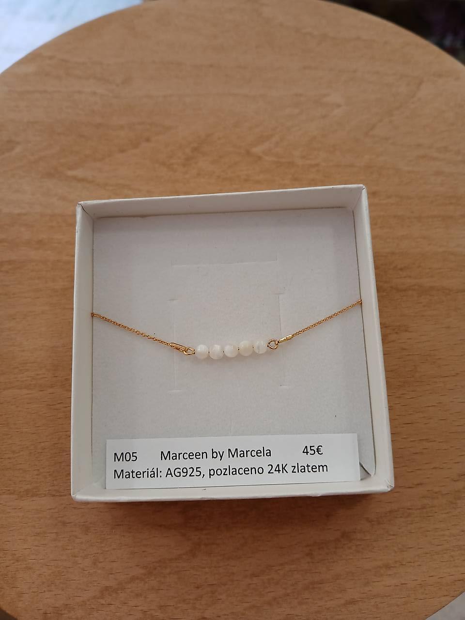 náhrdelník M05 - AG925 - pozlatené 18k/24k zlatom (1)