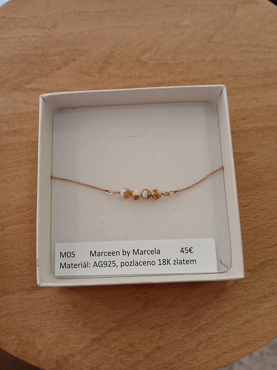 náhrdelník M05 - AG925 - pozlatené 18k/24k zlatom (2)