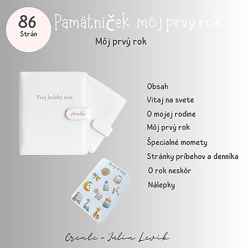 Fotenie s detskou knihou môj prvý rok - balíček