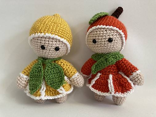 Hračky - háčkovaný citrón a pomaranč - 17674616_