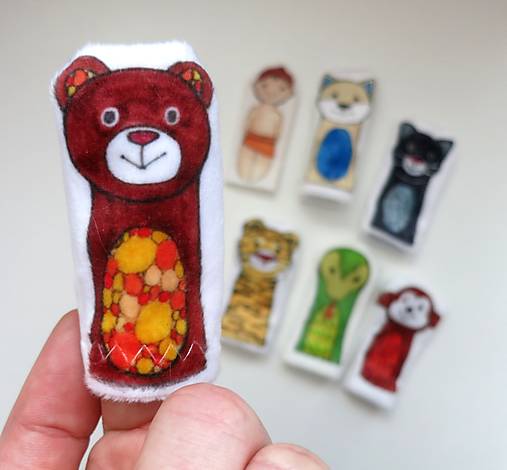 MINI pršteková maňuška - sada Mauglí, Kniha džungle