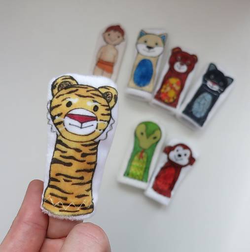 MINI pršteková maňuška - sada Mauglí, Kniha džungle