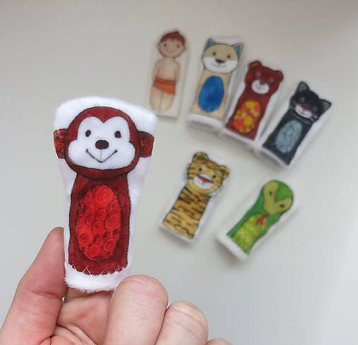 MINI pršteková maňuška - sada Mauglí, Kniha džungle