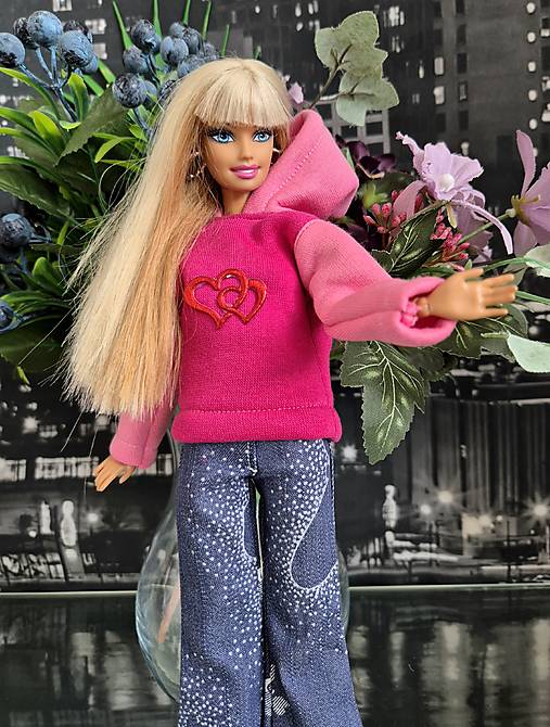 Štýlová mikina pre Barbie