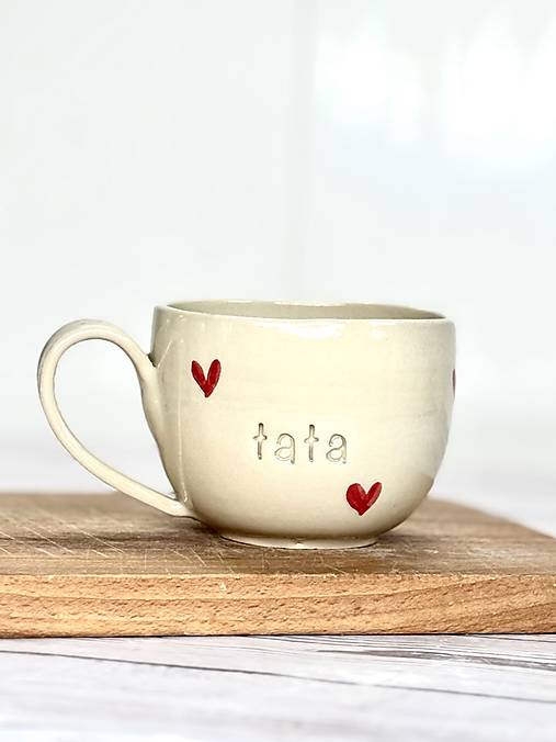 Love - šálka cappuccino tata (200ml, s uškom)