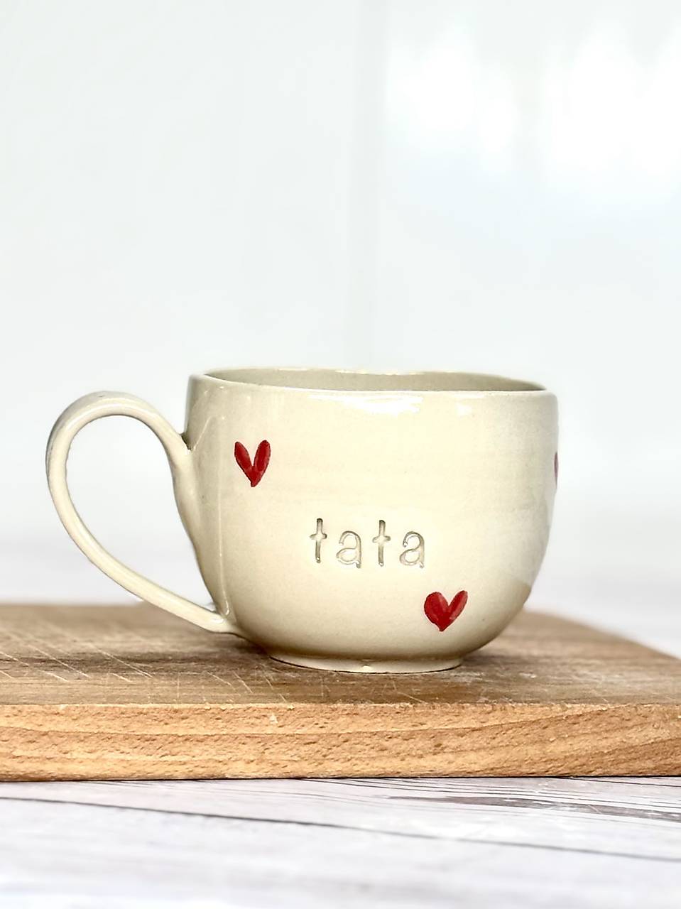 Love - šálka cappuccino tata (200ml, s uškom)