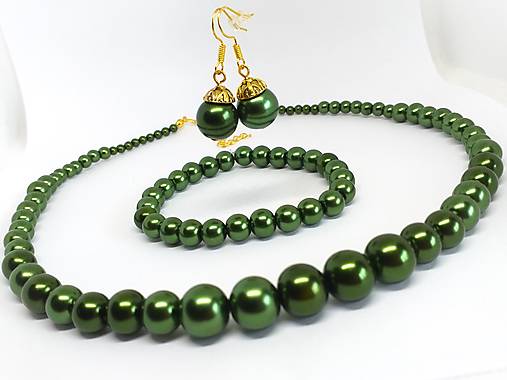 Sady šperkov - Sada z voskovaných perličiek - 17675733_