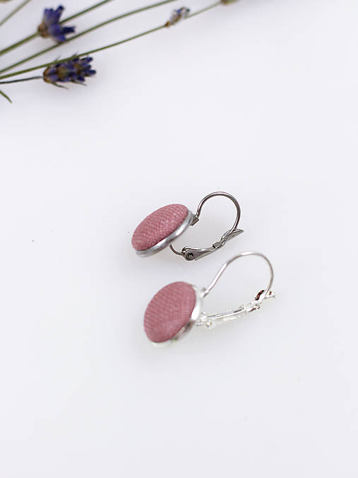 Minimalistické ľanové náušnice – set 3 alebo 4 párov v darčekovej krabičke