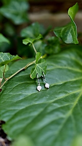  - Náušnice s riečnymi perlami/chirurgická oceľ - 17679104_