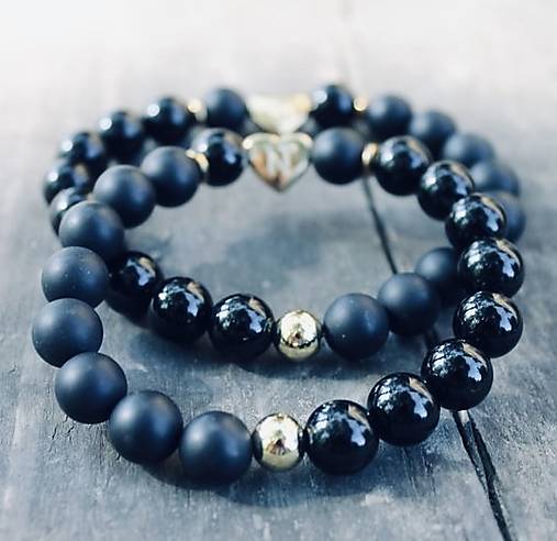 Iniciálka LUX gold Heart Partnerské