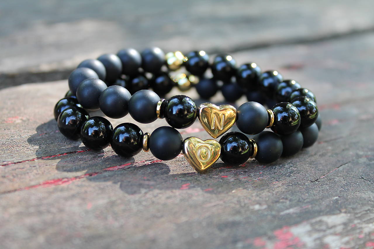 Iniciálka LUX gold Heart Partnerské