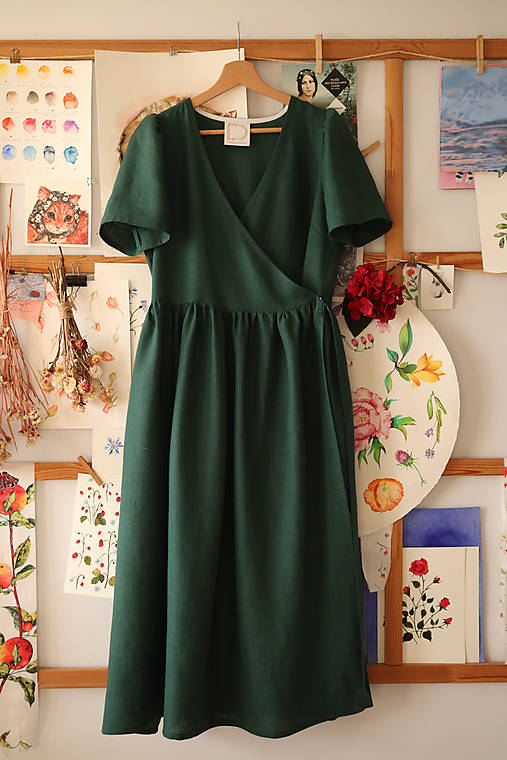 Šaty - Zavinovacie šaty Anemone – 8 variantov rukávov - 17680397_