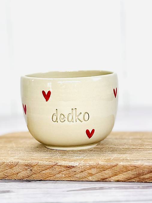 Love - pohárik cappuccino dedko (200ml, bez uška)