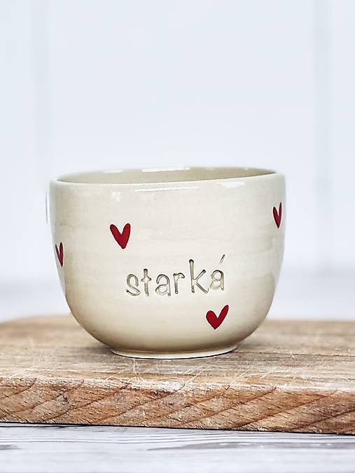 Love - pohárik cappuccino starká (200ml, bez uška)