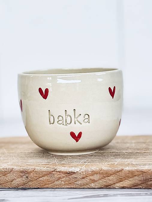 Love - pohárik cappuccino babka (200ml, bez uška)