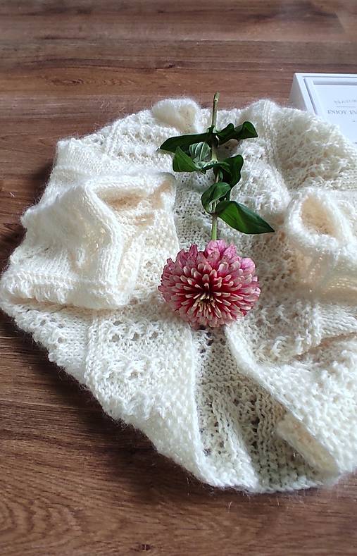 Svetre a kardigány - Bolero pletené "smotanová" - 17683295_