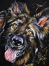 Topy, tričká, tielka - Psy - maľované tričko - 17683114_