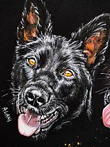 Topy, tričká, tielka - Psy - maľované tričko - 17683116_