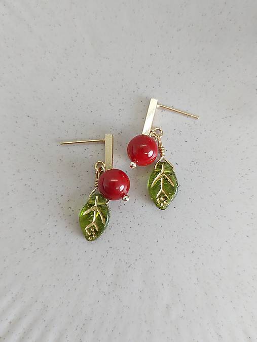 Náušnice - Very berry - 17682877_