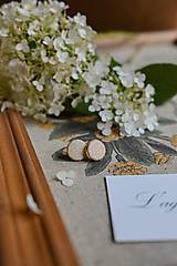 Náušnice - Ľanové náušnice (krémová) - Gold plating (Náušnice - krémový ľan) - 17683154_