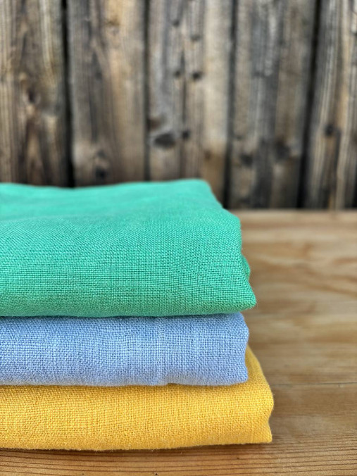 Úžitkový textil - Ľanová osuška unicolor - 17682733_