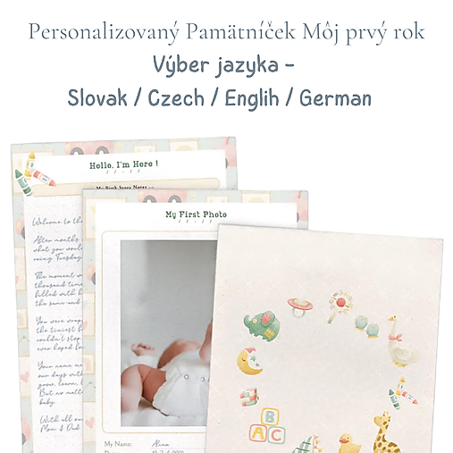 PROMO Produkt – Pamätníček pre bábätko ( platíš Iba  poštovné)